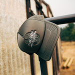 FARMS OVER PHARMA TRUCKER HAT (DARK SAGE GREEN WITH WHITE/GREEN)