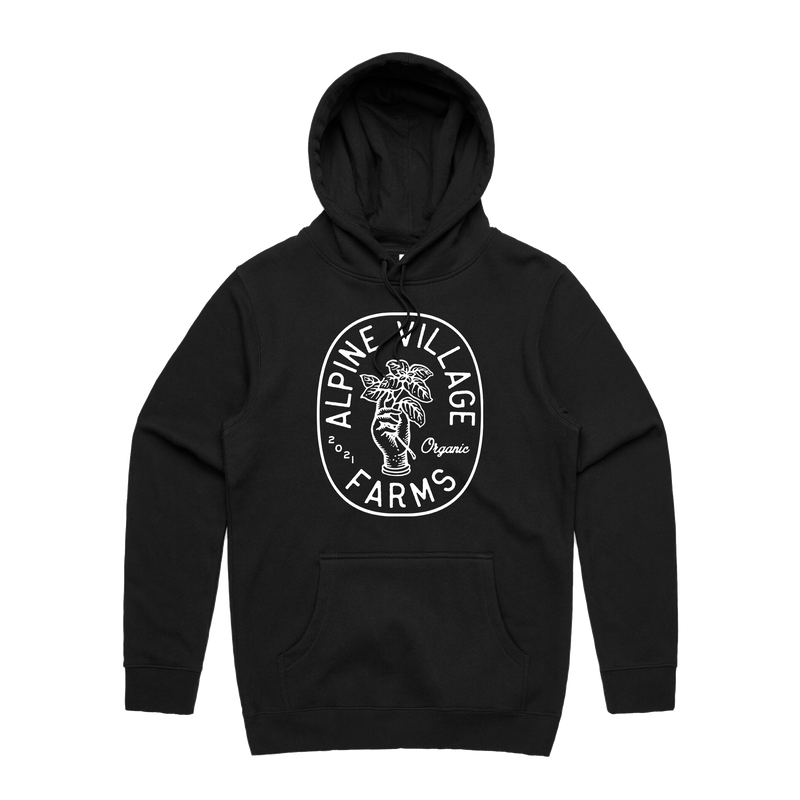 LOGO HOODIE (BLACK WITH WHITE)